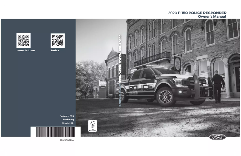 Page 1 de la notice Manuel utilisateur Ford F-150 (2020)