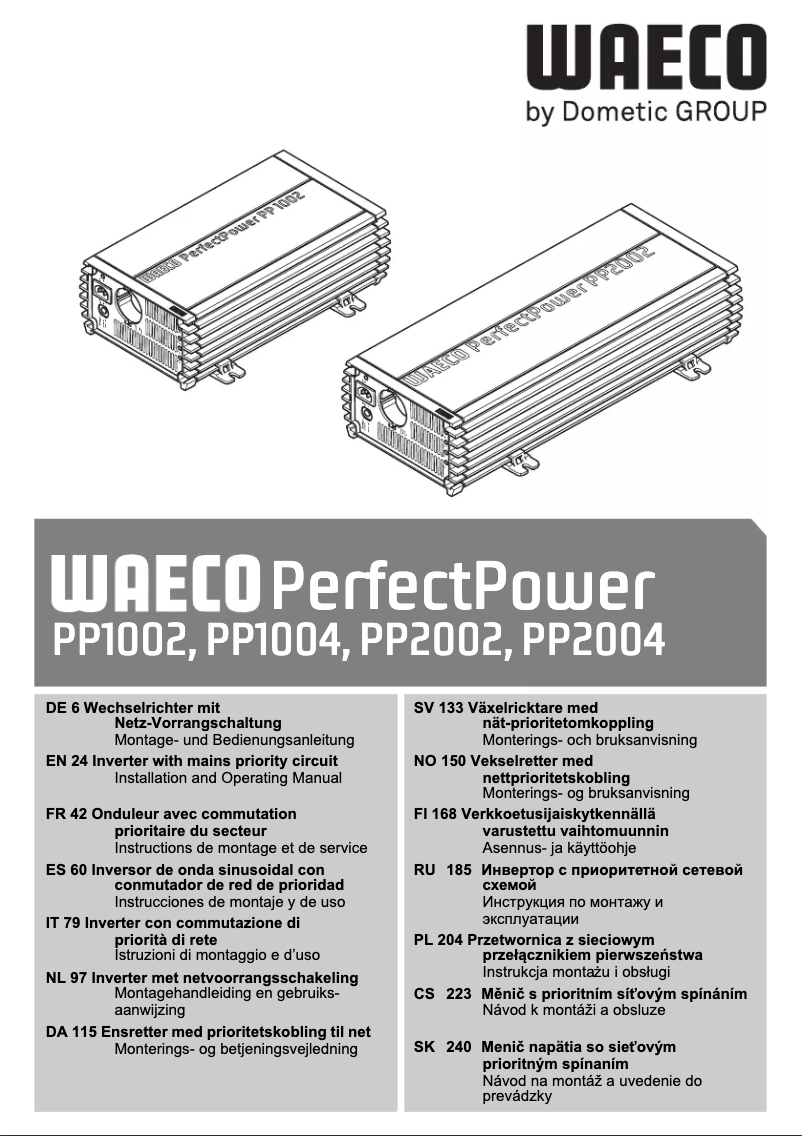 Página 1 del manual Manual de usuario Waeco PerfectPower PP1004