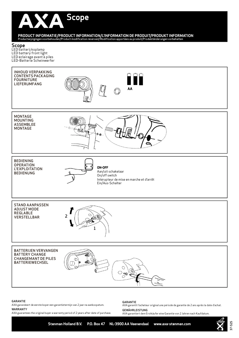 Image de la première page du manuel de l'appareil Scope