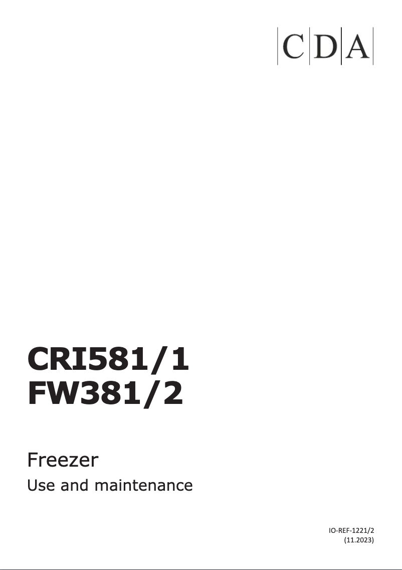 Page 1 de la notice Manuel utilisateur CDA FW381