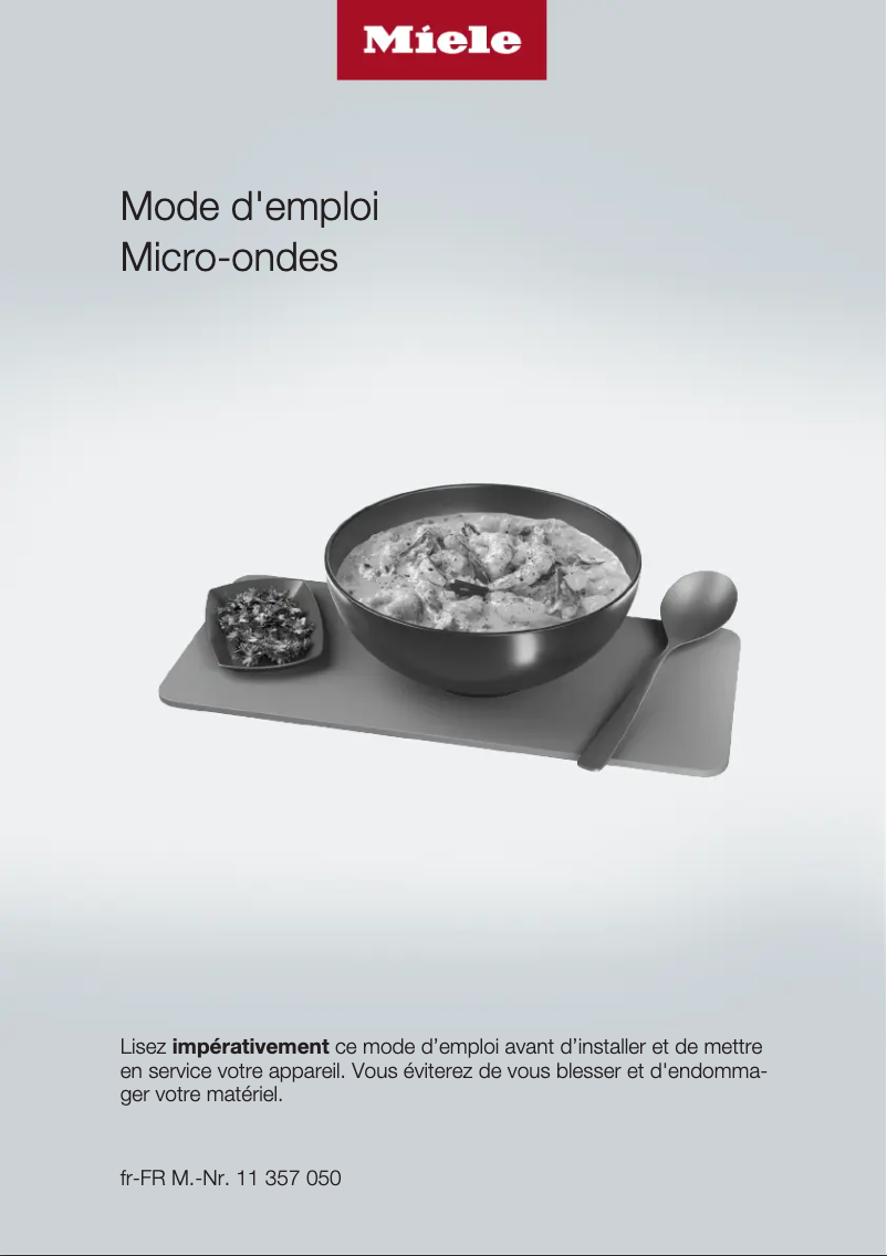 Page 1 de la notice Manuel utilisateur Miele M 6012 SC