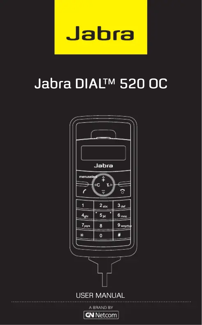 Página 1 del manual Manual de usuario Jabra DIAL 520 OC