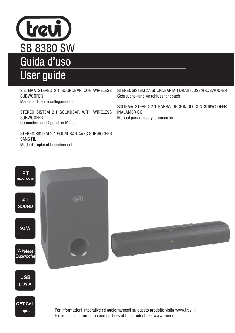 Image de la première page du manuel de l'appareil SB 8380 SW