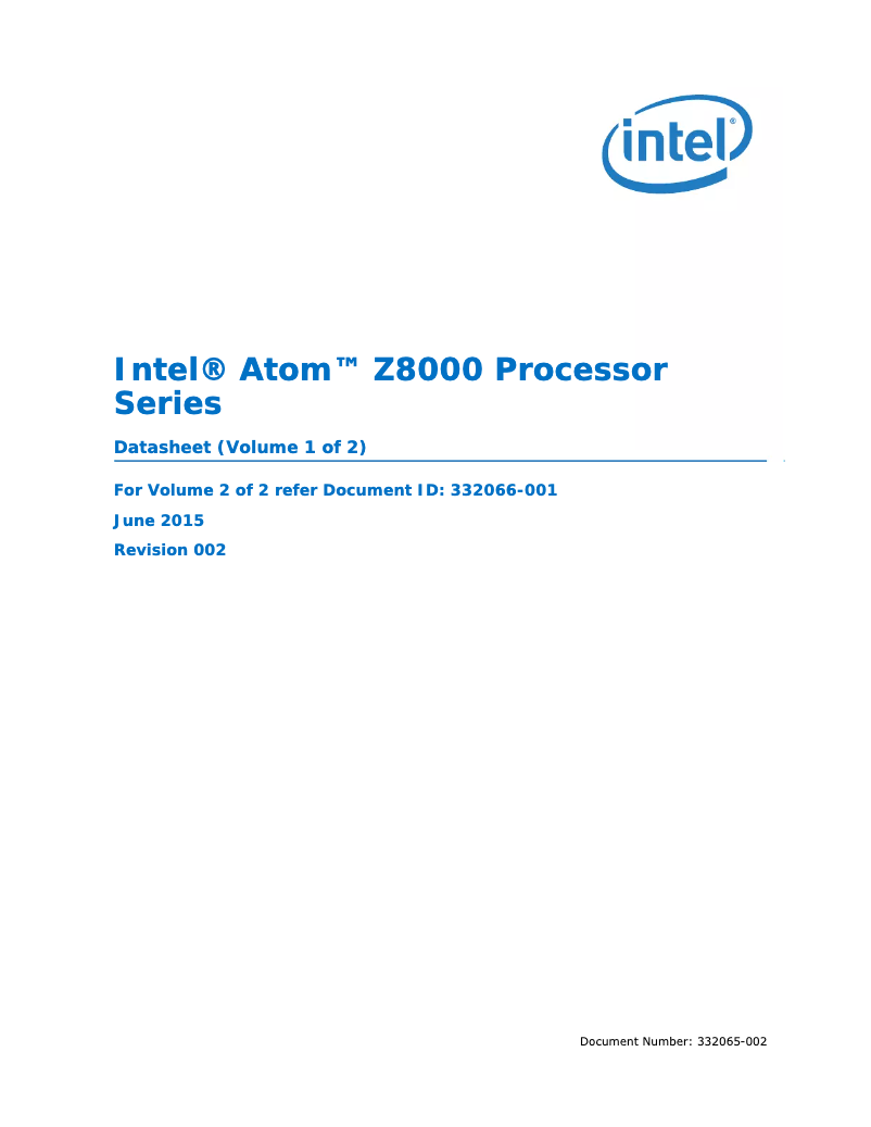 Page 1 of the manual User Manual Intel Atom x5-Z8300