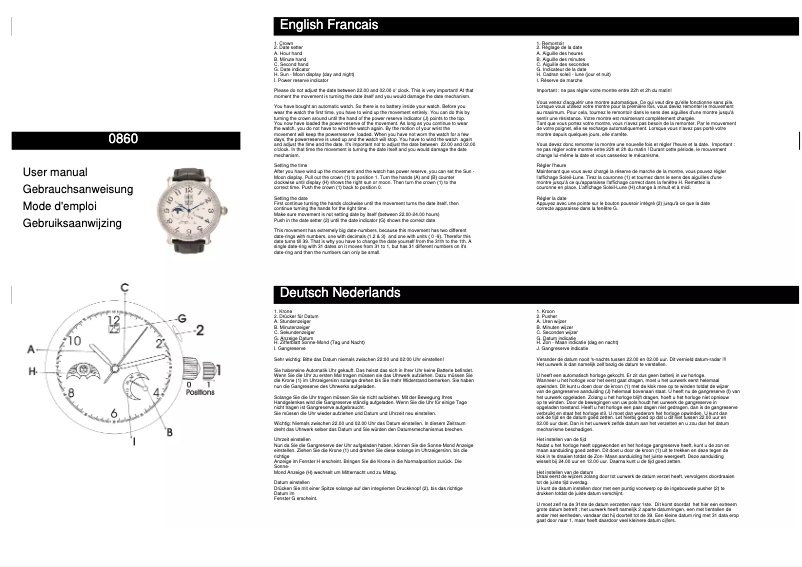 Page n°1 - Manuel utilisateur Davis 0860