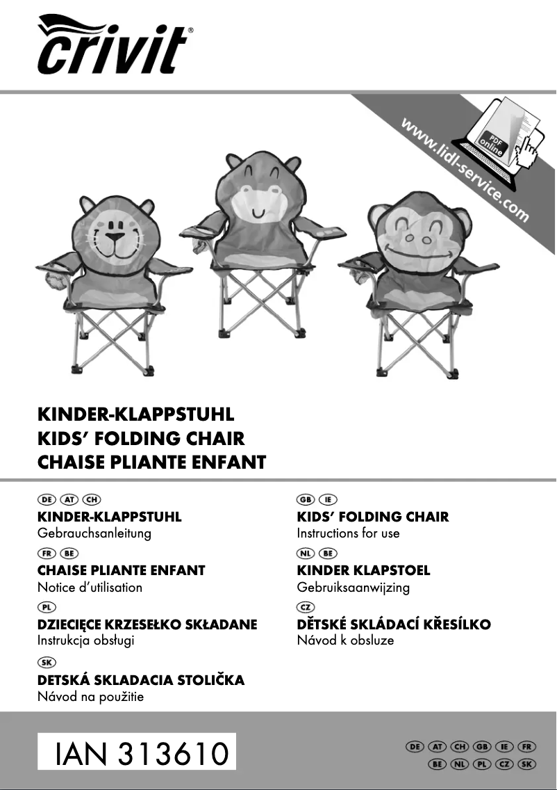 Page n°1 - Manuel utilisateur Crivit IAN 313610