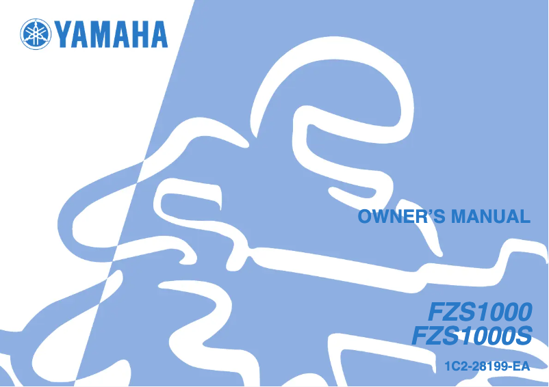 Image de la première page du manuel de l'appareil FZS1000