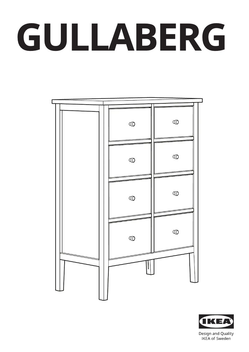 Image de la première page du manuel de l'appareil GULLABERG 405.617.82