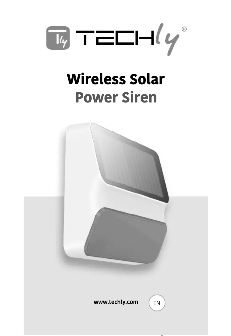 Page n°1 - Manuel utilisateur Techly I-ALARM Wireless Solar Power Siren
