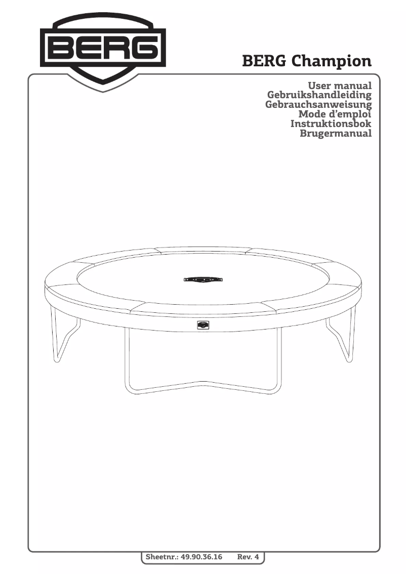 Page 1 de la notice Manuel utilisateur Berg Champion
