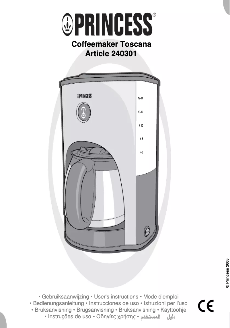 Image de la première page du manuel de l'appareil Toscana 240301