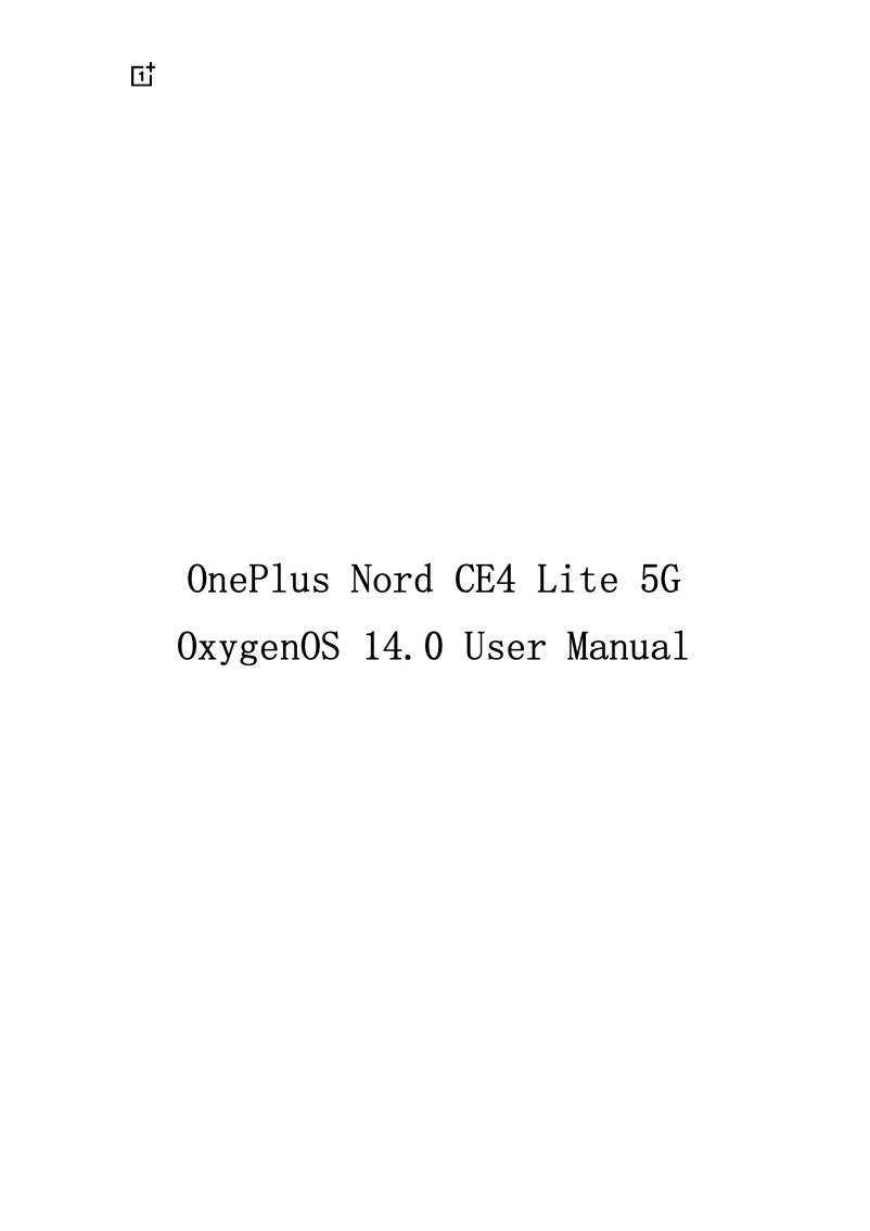 Image de la première page du manuel de l'appareil Nord CE4 Lite 5G