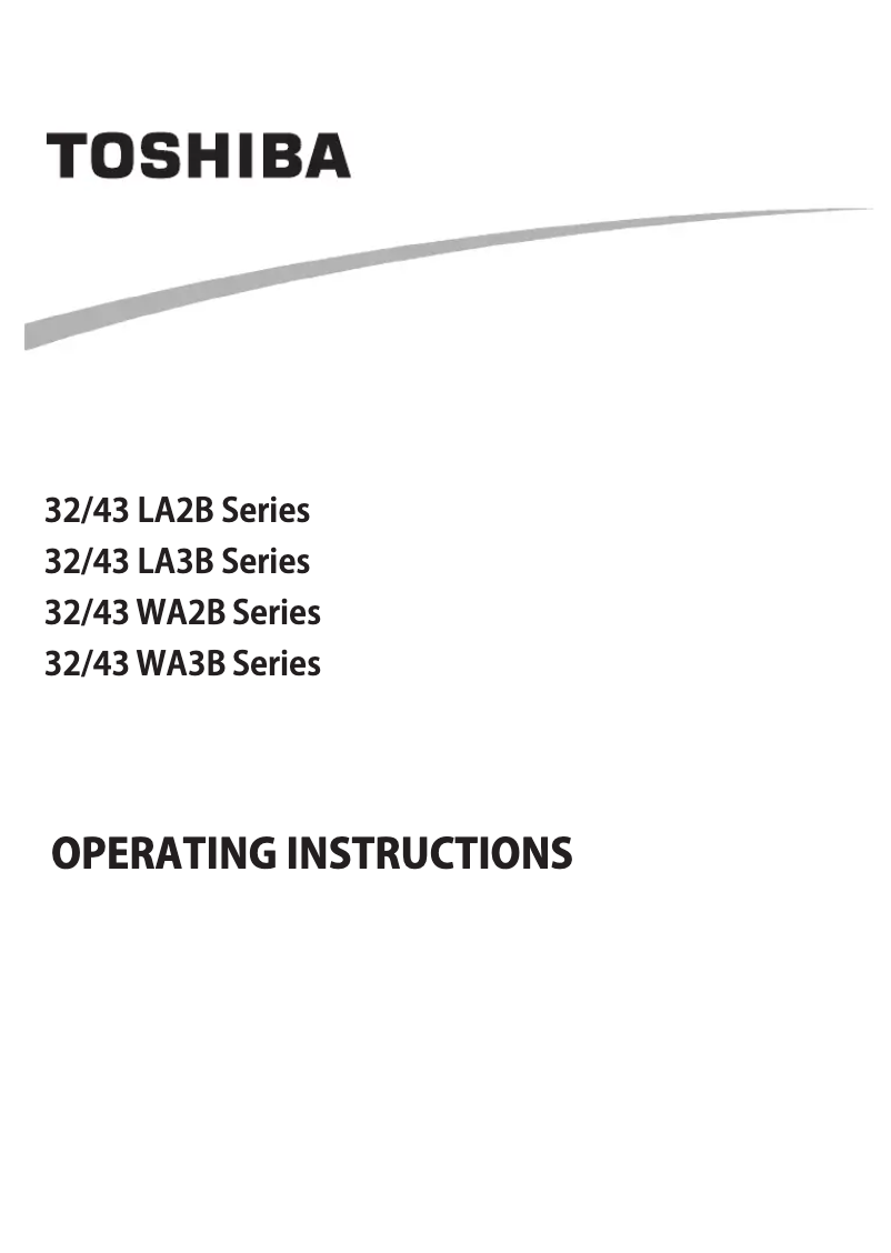 Page n°1 - Manuel utilisateur Toshiba 24WA2063DA