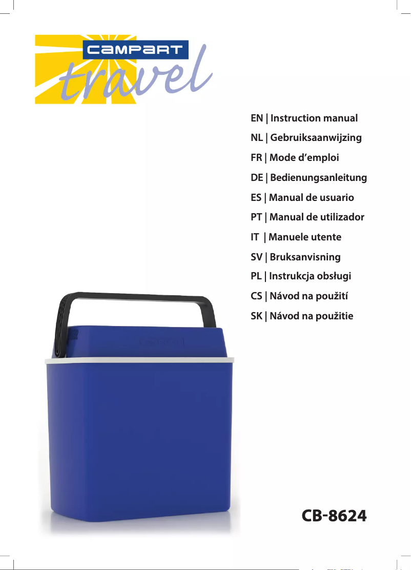 Page 1 of the manual User Manual TriStar CB-8624