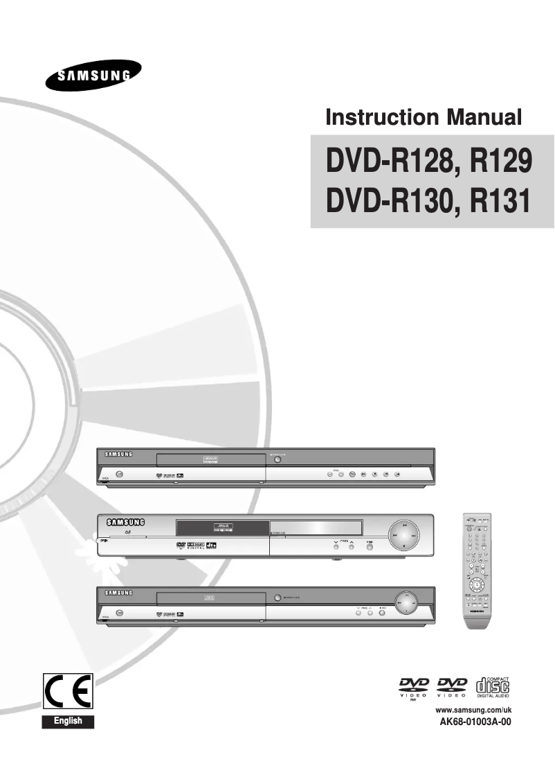 Page n°1 - Manuel utilisateur Samsung DVD-R128
