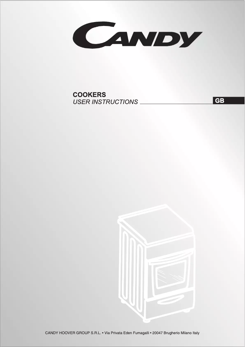 Page n°1 - Manuel utilisateur Candy CGG5621SC
