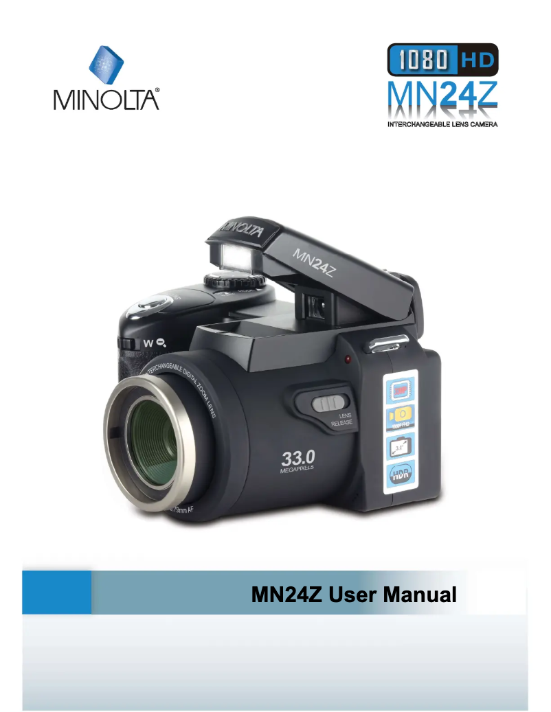 Page 1 de la notice Manuel utilisateur Minolta MN24Z
