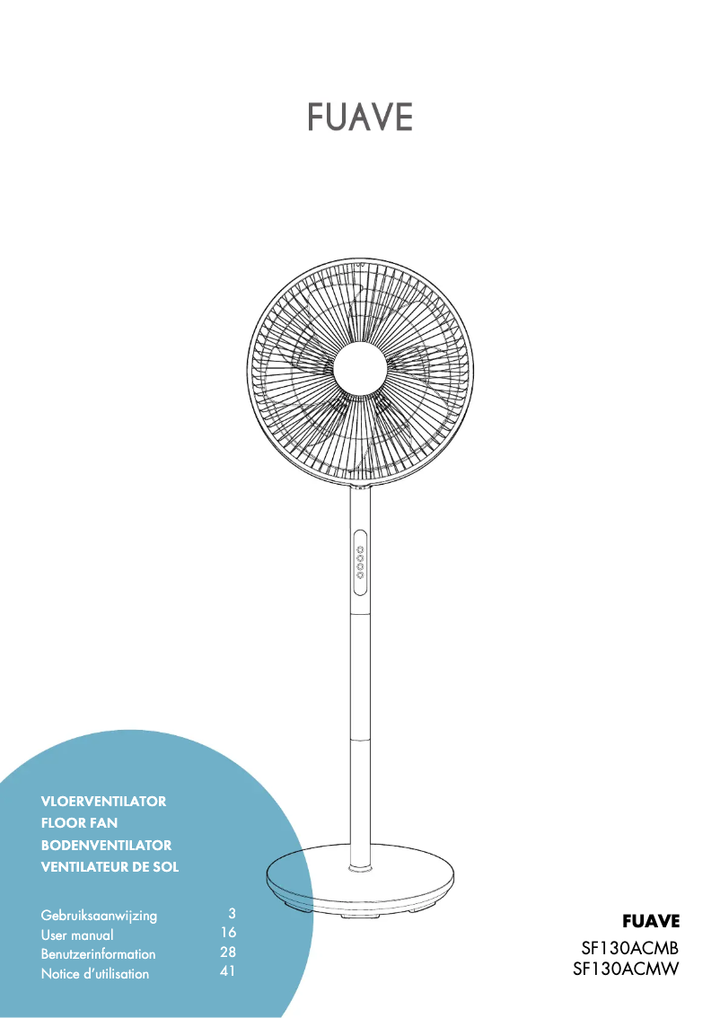 Page n°1 - Manuel utilisateur Fuave SF130ACMB