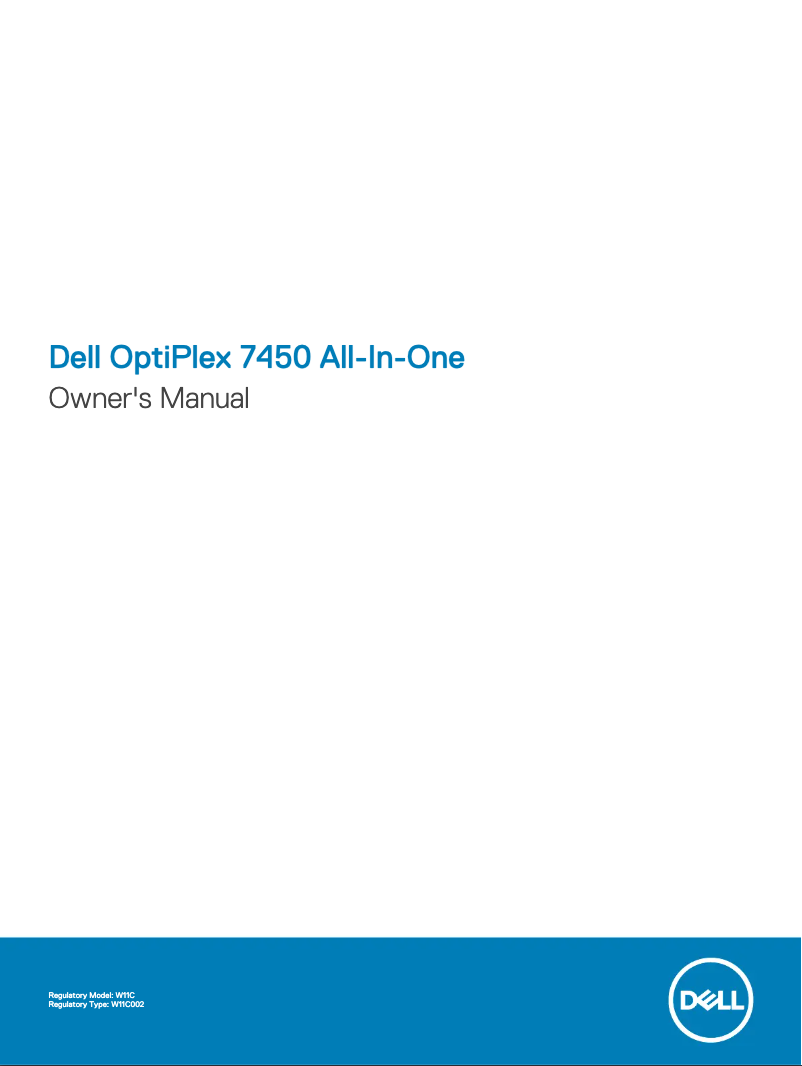 Page 1 de la notice Manuel utilisateur Dell OptiPlex 7450 AIO