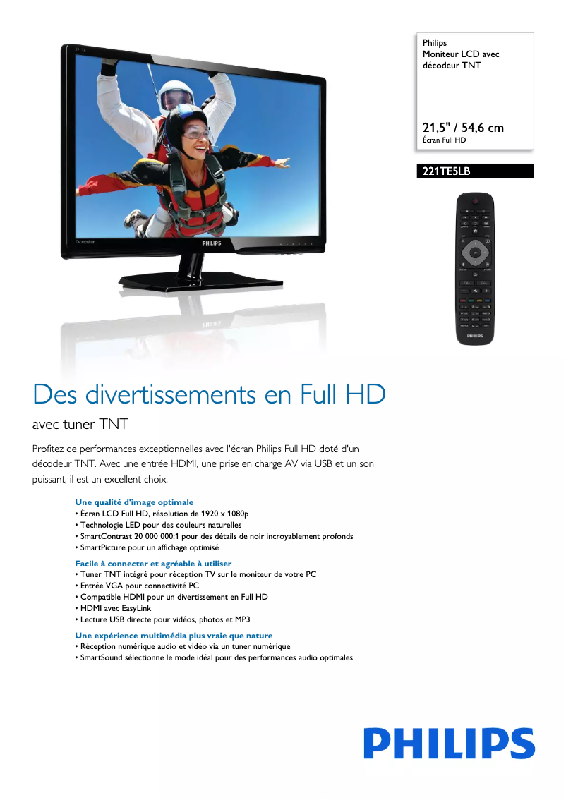 Image de la première page du manuel de l'appareil 221TE5LB