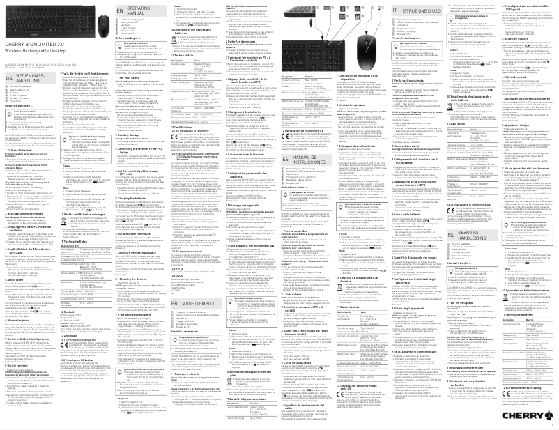 Image de la première page du manuel de l'appareil B.Unlimited 3.0