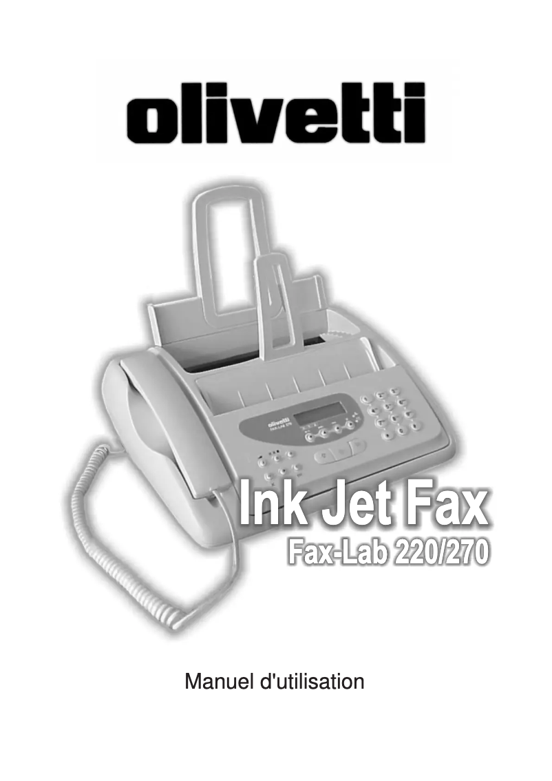 Image de la première page du manuel de l'appareil Fax-Lab 270