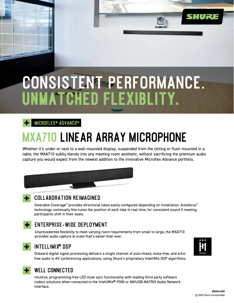 Image de la première page du manuel de l'appareil MXA710