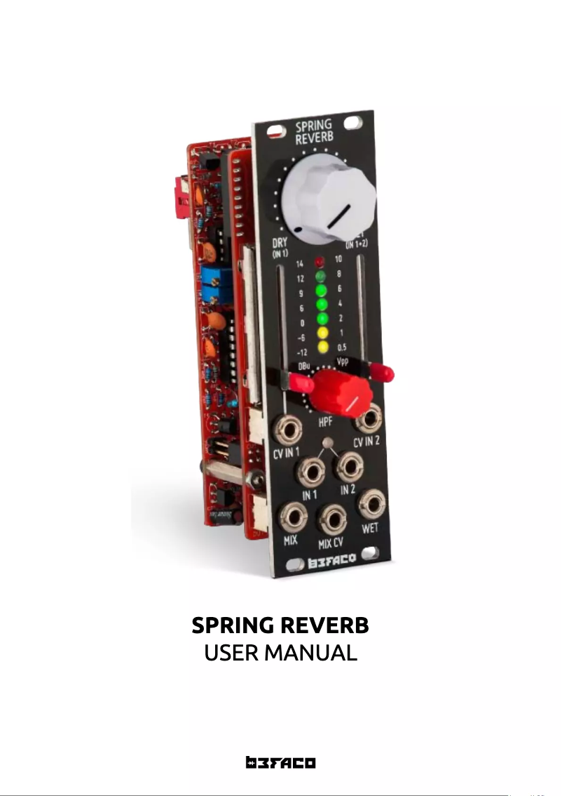 Page n°1 - Manuel utilisateur Befaco Spring Reverb