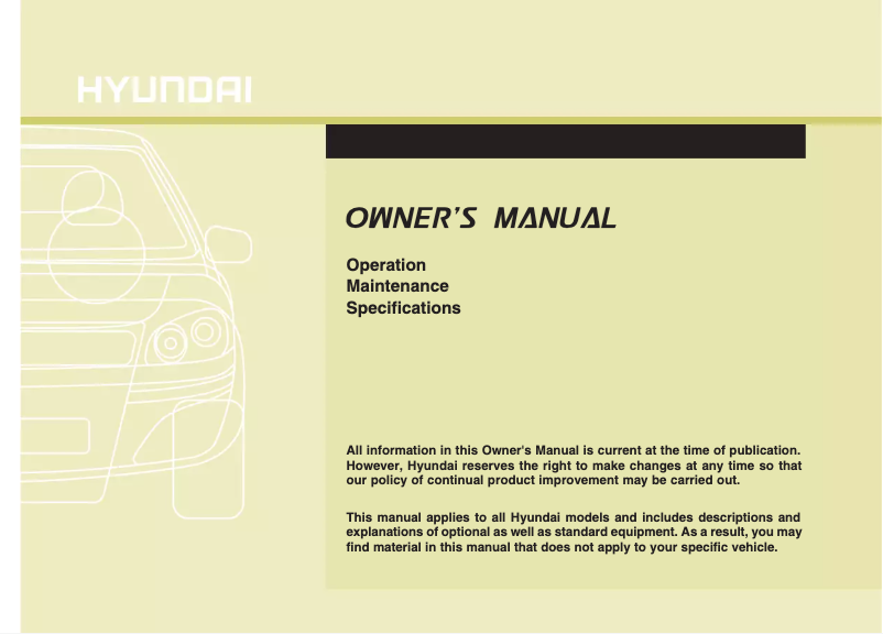 Página 1 del manual Manual de usuario Hyundai Tucson (2012)