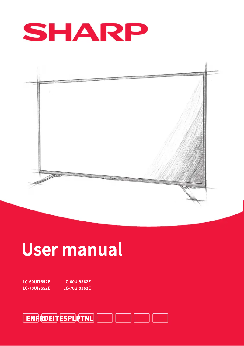 Page n°1 - Manuel utilisateur Sharp LC-60UI7652E