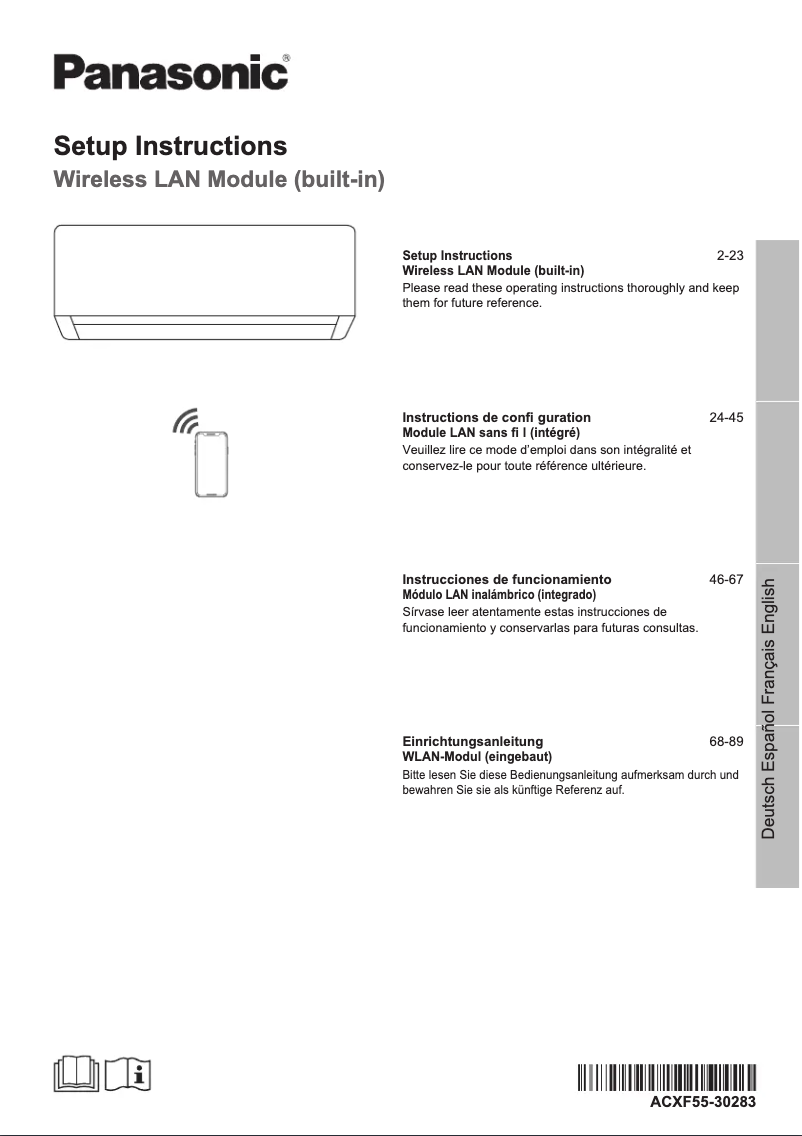 Image de la première page du manuel de l'appareil CS-Z50XKEW