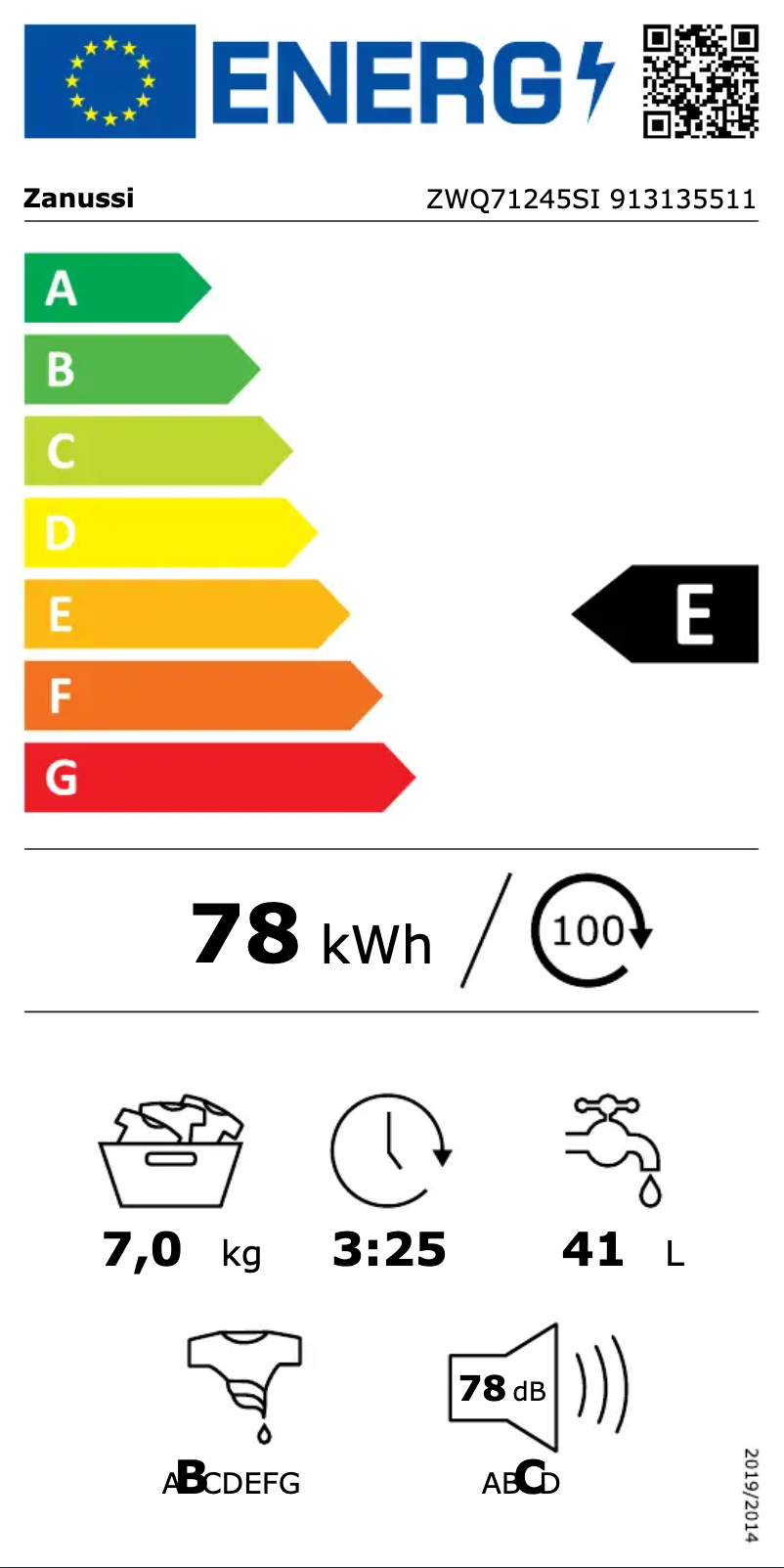 Image de la première page du manuel de l'appareil ZWQ71245SI