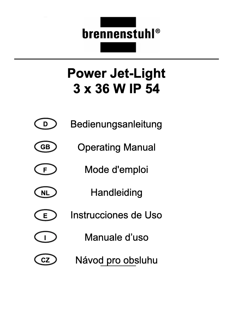 Page n°1 - Manuel utilisateur Brennenstuhl 1172610
