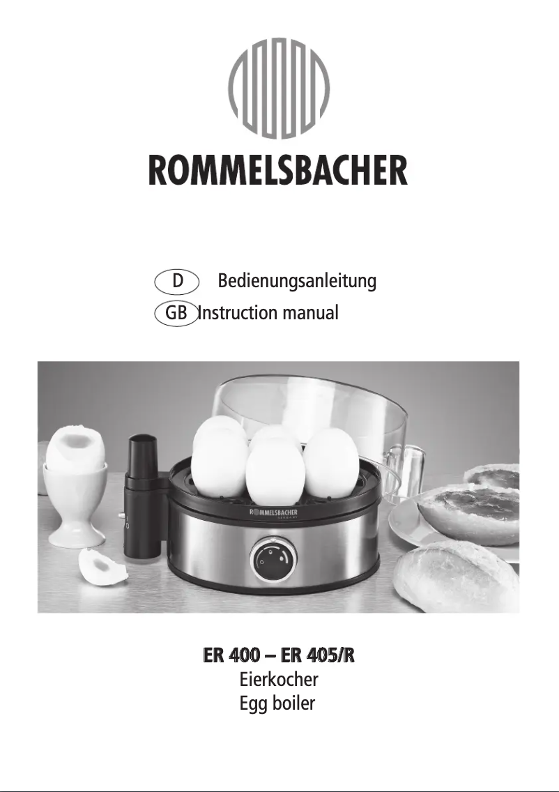 Page n°1 - Manuel utilisateur Rommelsbacher ER 400