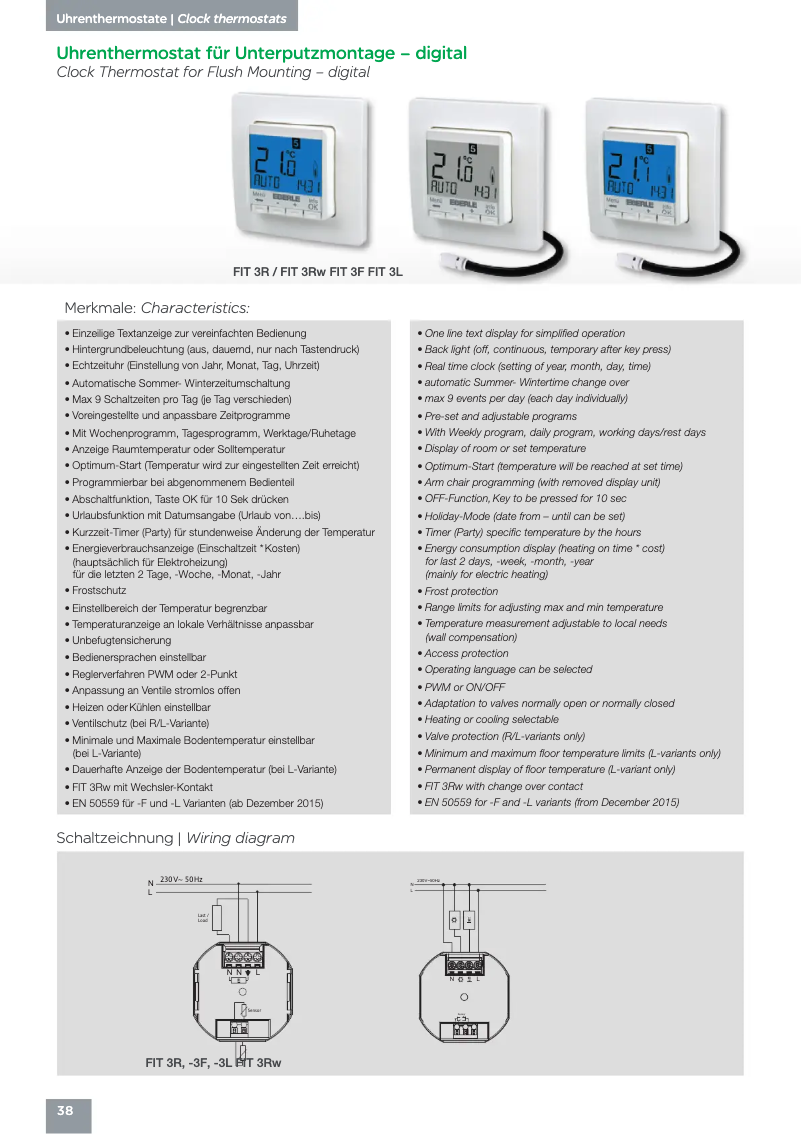 Página 1 del manual Manual de usuario Eberle FIT 3F