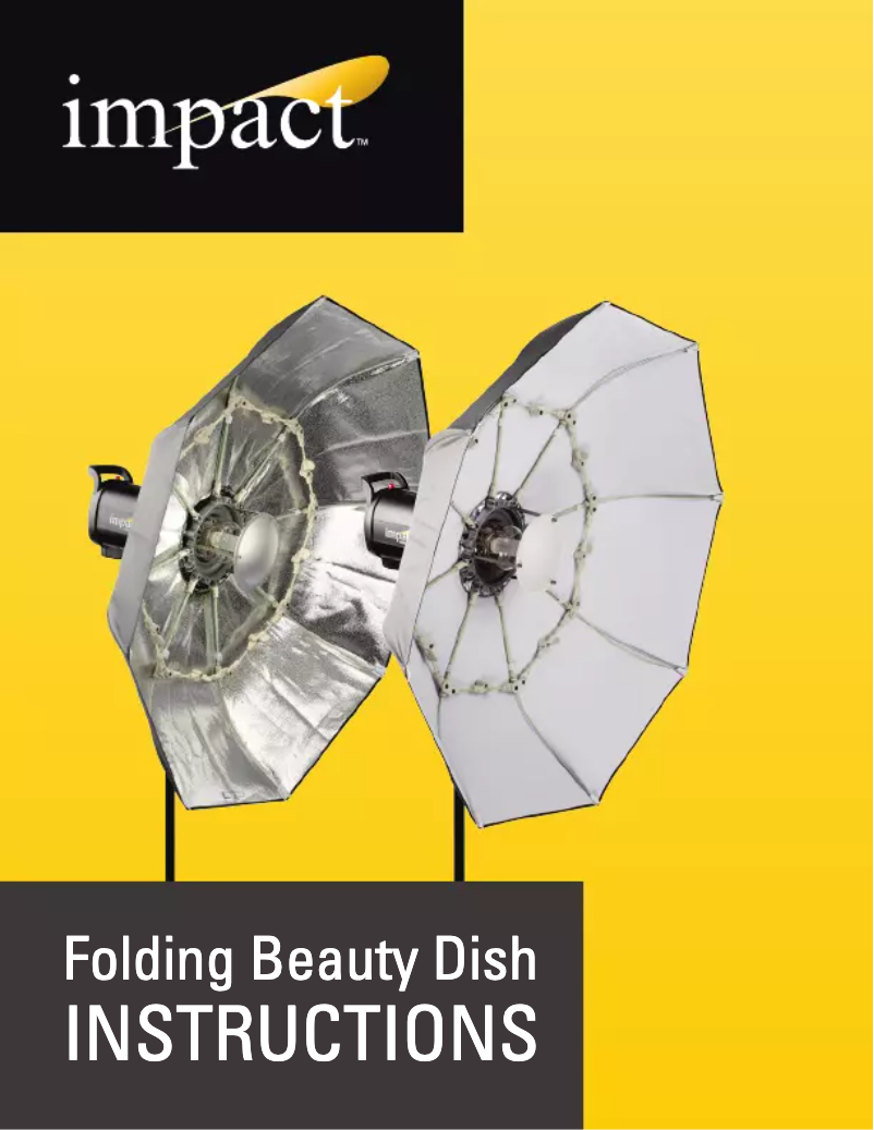 Image de la première page du manuel de l'appareil Folding Beauty Dish