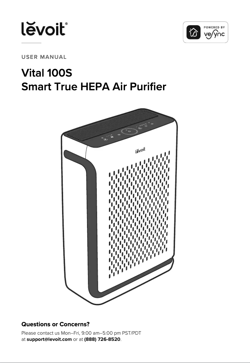 Image de la première page du manuel de l'appareil Vital 100S LAP-V102S-WUS