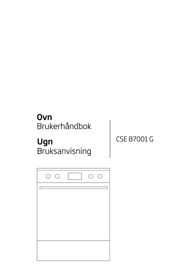 Image de la première page du manuel de l'appareil CSE 87001 GX