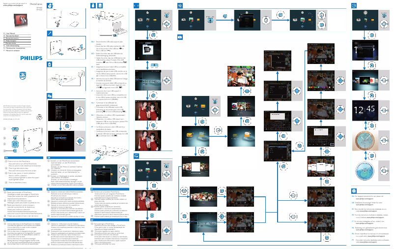 Page 1 de la notice Guide de démarrage rapide Philips SPF4608