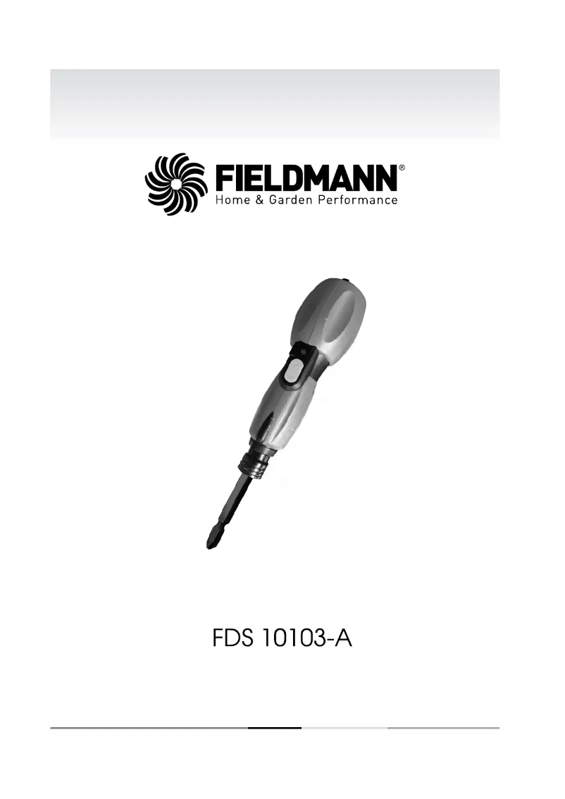 Page n°1 - Manuel utilisateur Fieldmann FDS 10103-A