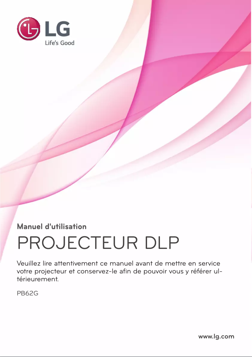 Image de la première page du manuel de l'appareil PB62G