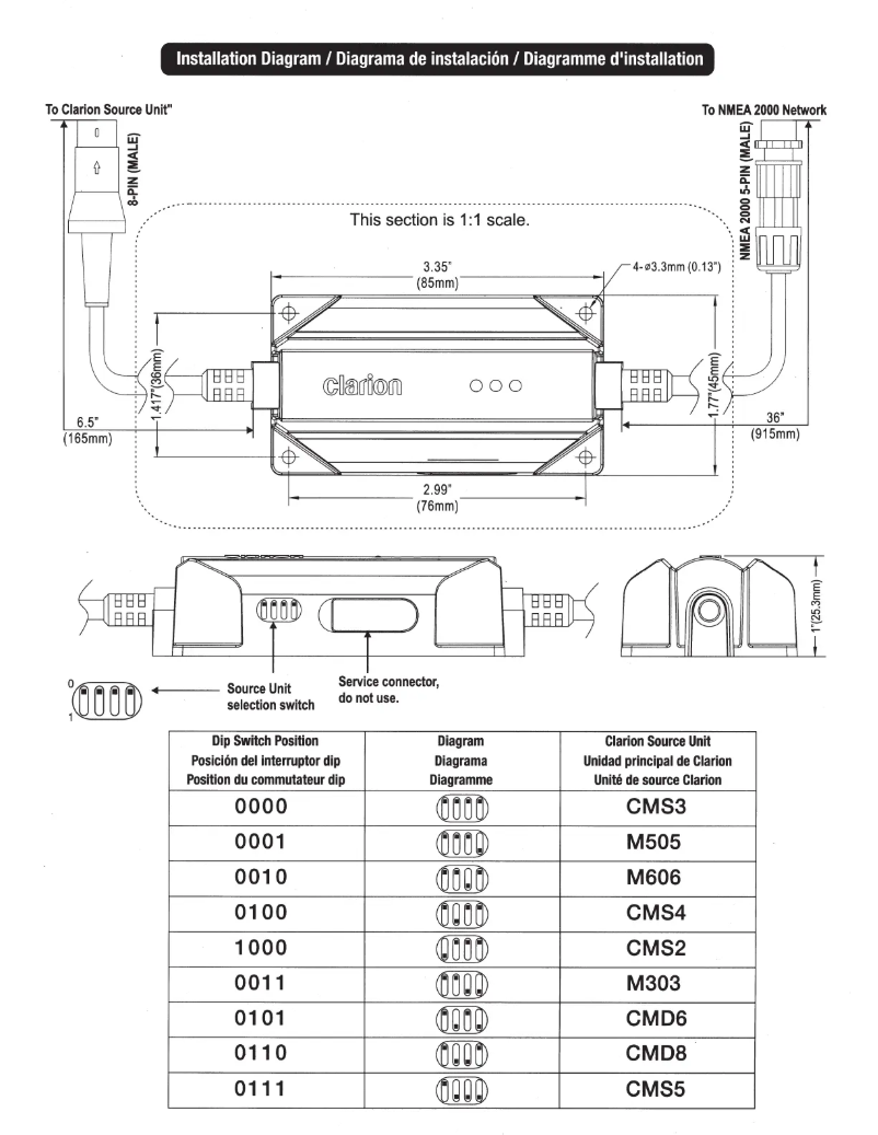 Página 1 del manual Manual de usuario Clarion MW6