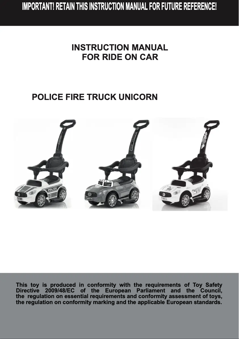 Image de la première page du manuel de l'appareil Police