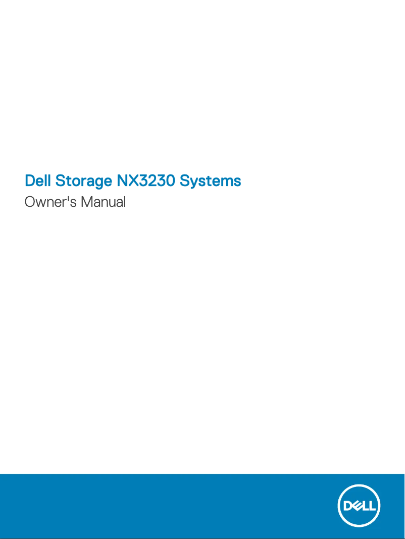 Page 1 de la notice Manuel utilisateur Dell PowerVault NX3230
