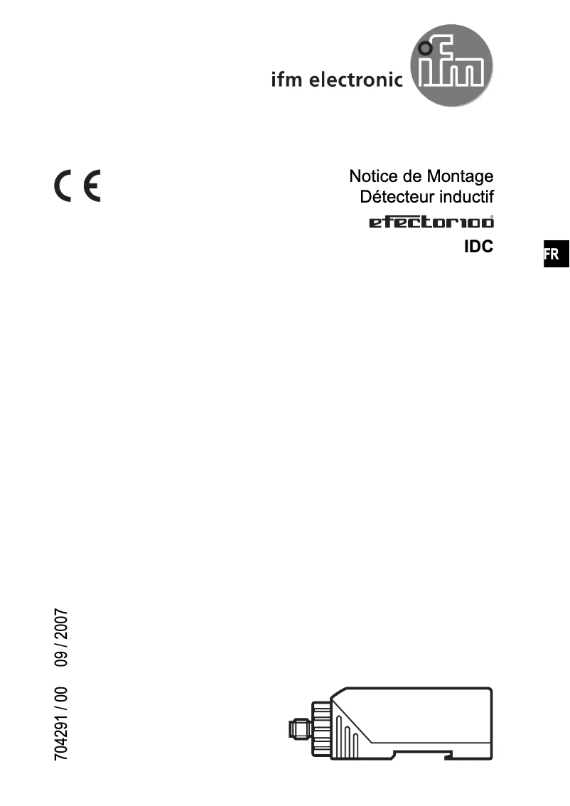 Page n°1 - Manuel utilisateur IFM ID9919