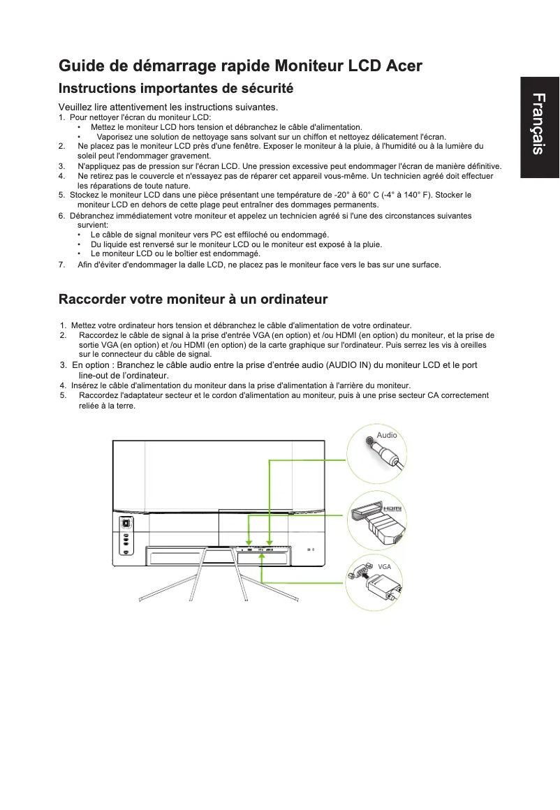 Image de la première page du manuel de l'appareil ET272R