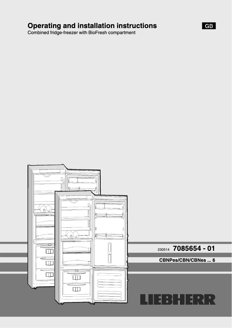 Page n°1 - Manuel utilisateur Liebherr CBNes 3656