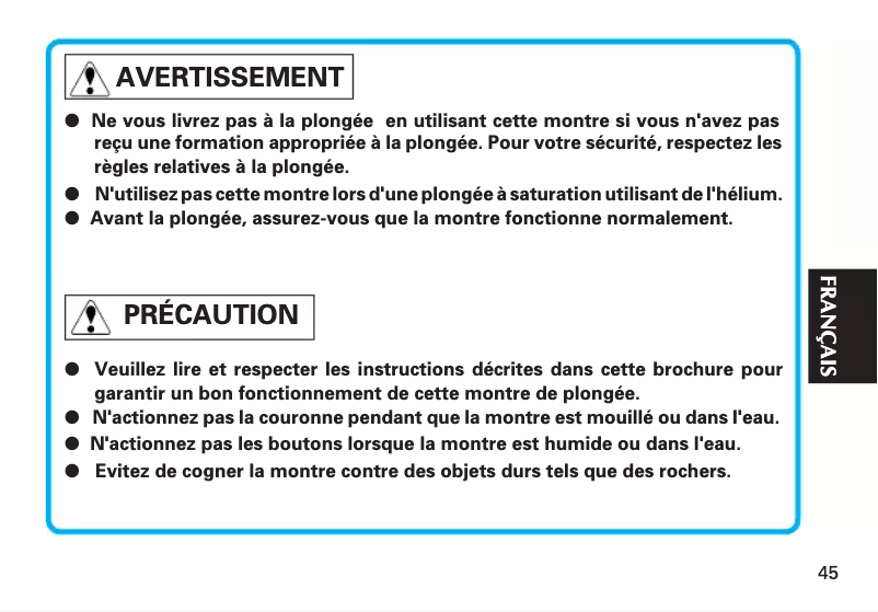Page n°1 - Manuel utilisateur Seiko Prospex SNE441P1