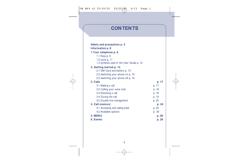 Page 1 de la notice Manuel utilisateur Alcatel One Touch 511