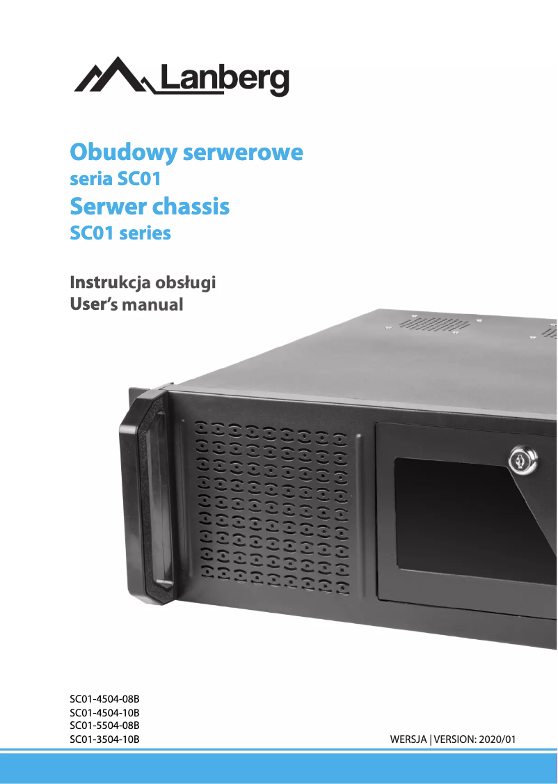 Page 1 de la notice Manuel utilisateur Lanberg SC01-4504-10B